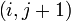 \left( i,j+1 \right)