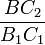 \frac{BC_2}{B_1C_1}