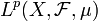 L^p(X,\mathcal{F},\mu)