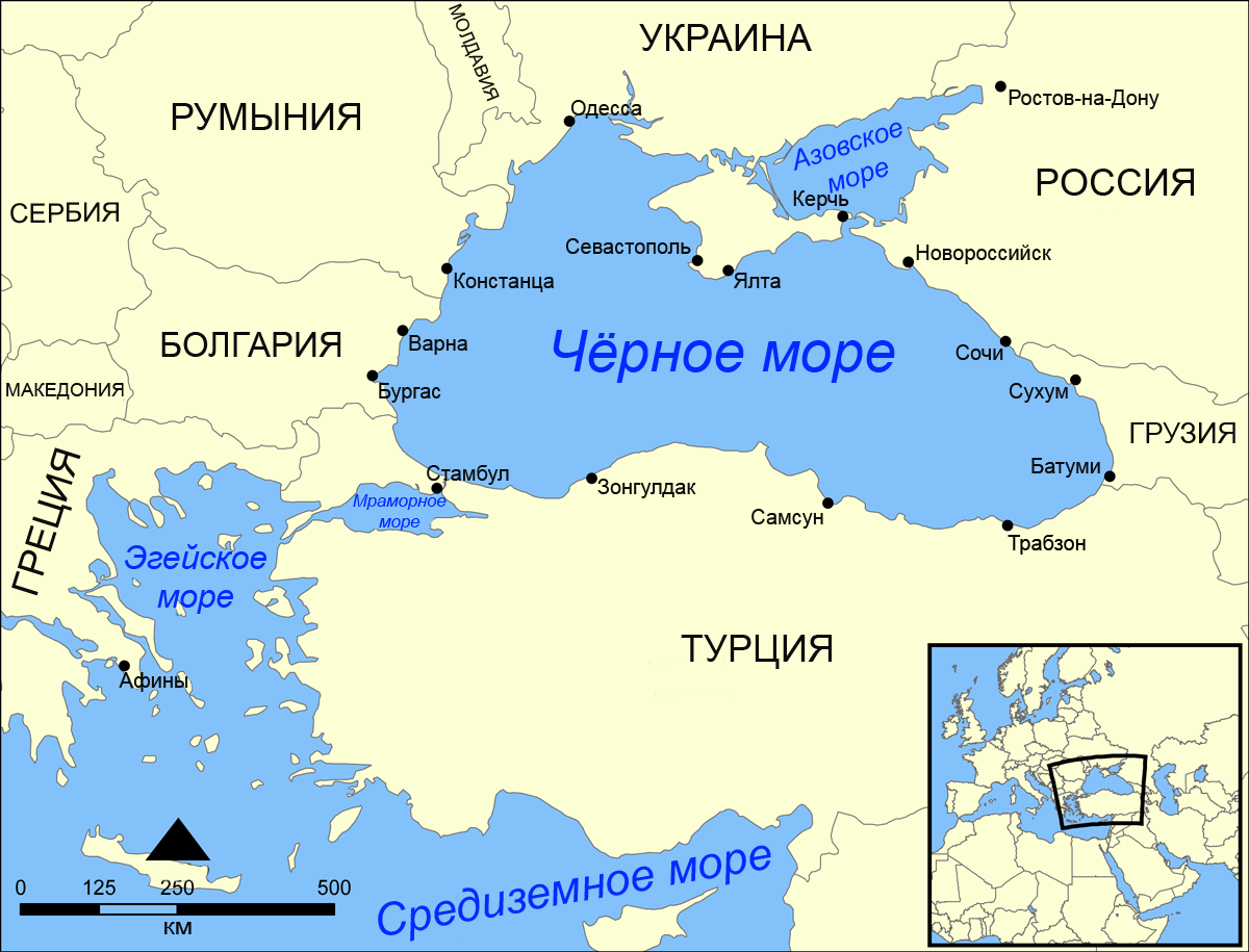 Реферат: Географические особенности Черного моря