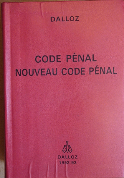 Контрольная работа: Французский уголовный кодекс 1810 г