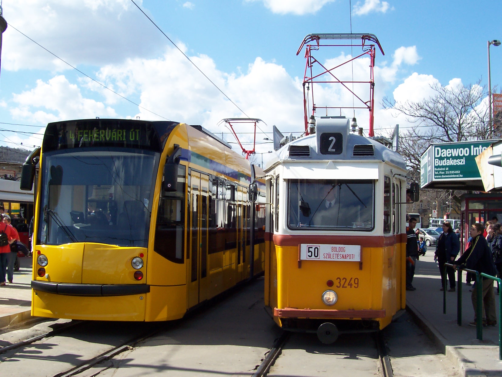 Трамвай в будапеште