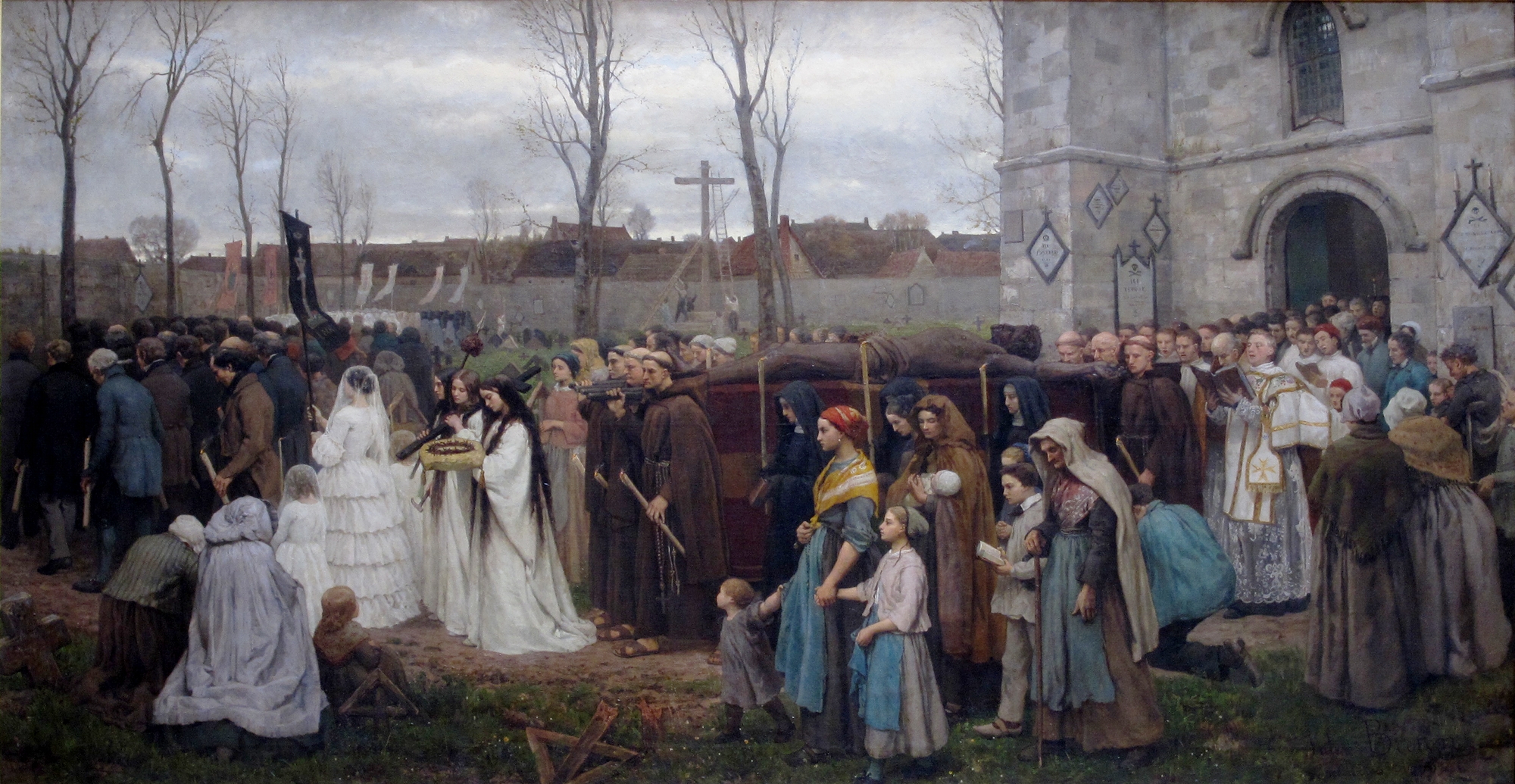 Жюль Бретон. «Религиозная церемония» (1858)