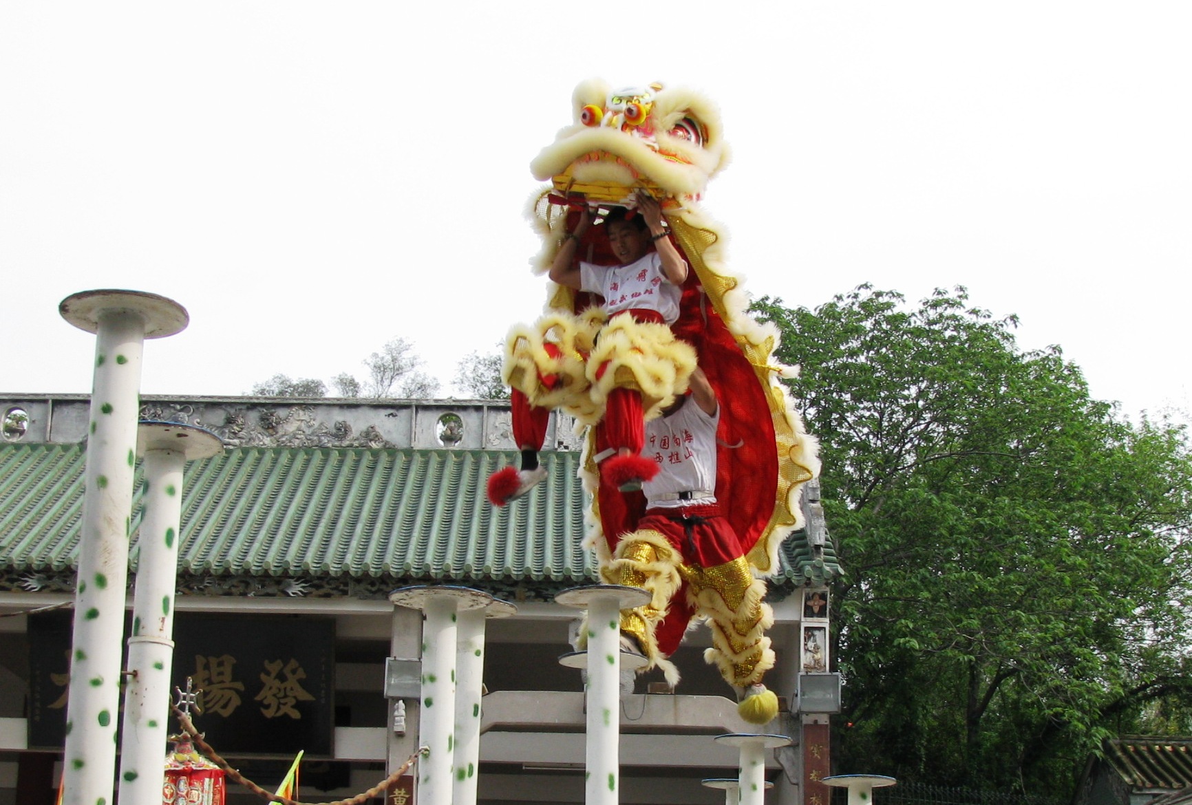 Танец льва в китае