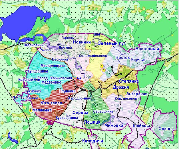 Сайт центрального района минска. Карта Минска по районам. Районы Минска на карте. Районы Минска на карте города. Минск деление по районам на карте.