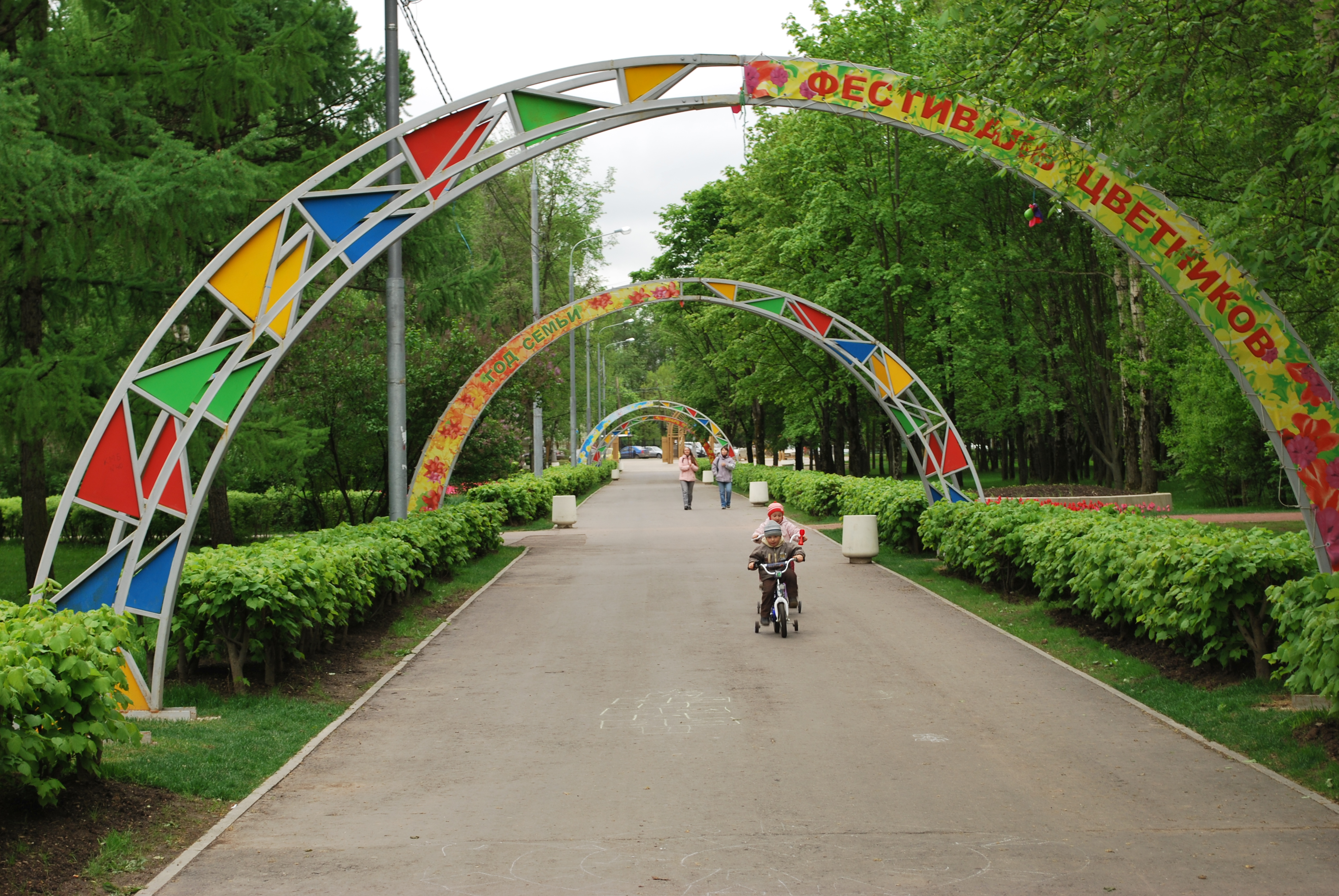 Арка металлическая для парка