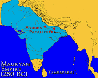 Империя Маурьев при царе Ашоке