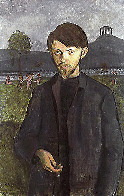 Автопортрет, 1908, Художественный музей, Гётеборг