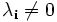 \mathbf{\lambda_i}\ne0