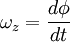 omega_z=frac<dphi></noscript></p><dt>» width=»» height=»» />,</p><p>а направлен по оси вращения согласно правилу буравчика, то есть, в ту сторону, в которую ввинчивался бы буравчик с правой резьбой, если бы вращался в ту же сторону.</p><div style=